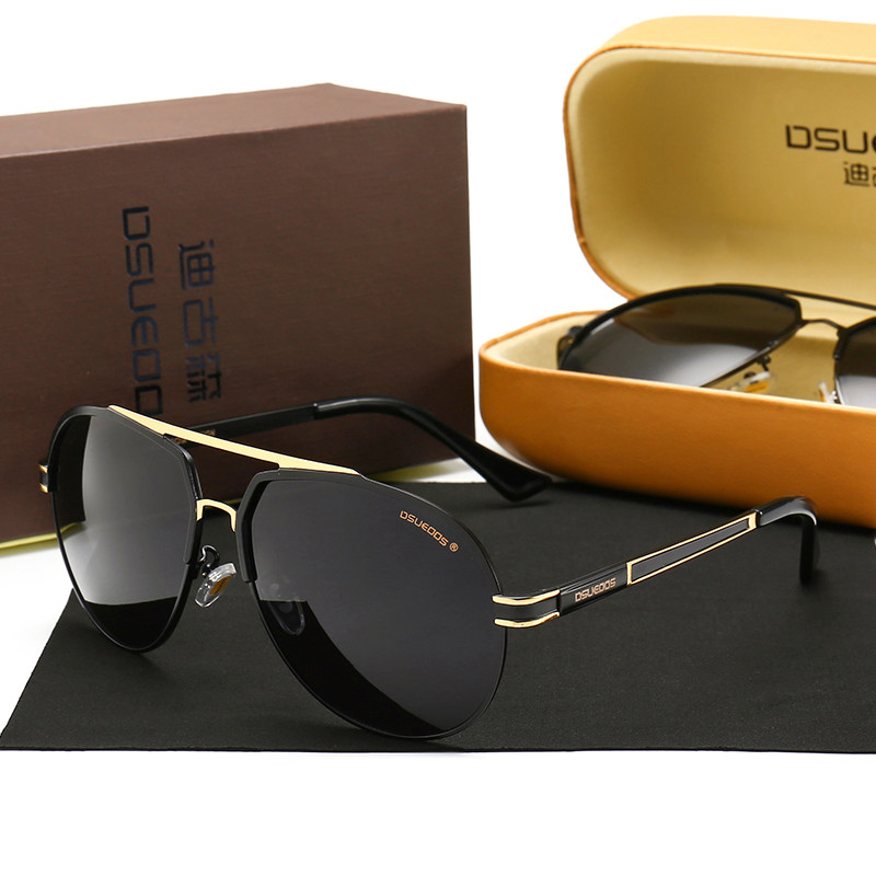 DSUEOOS HD Polarized Sunglasses for Men - Driving Spec Shades with UVA/UVB Protection - Stylish Retro Design D8133 - DSUEOOS