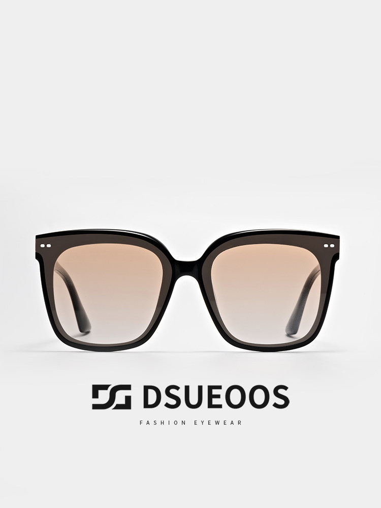 DSUEOOS Vintage Square Sunglasses for Men & Women - UV400 Protection Sunset Tint Retro Eyewear - DSUEOOS