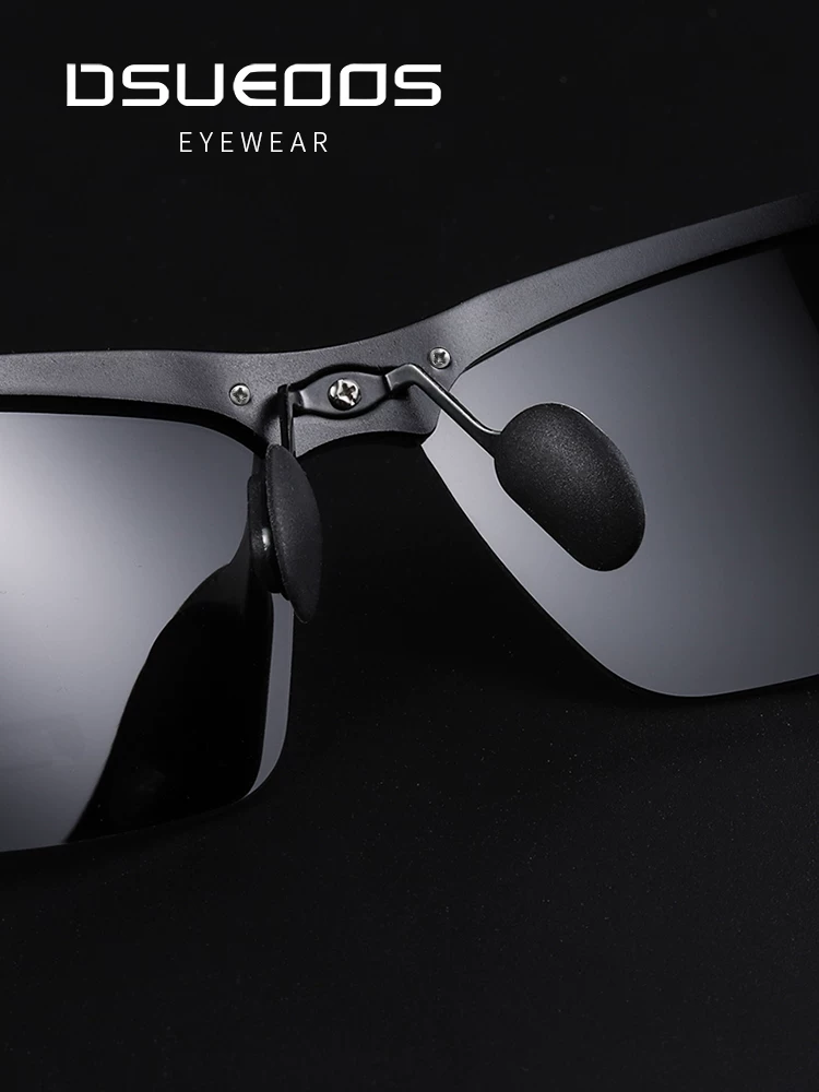 DSUEOOS Polarized Photochromic Driving Sunglasses for Men - Ultra-Light Aviator Day & Night Vision Sport Shades - DSUEOOS
