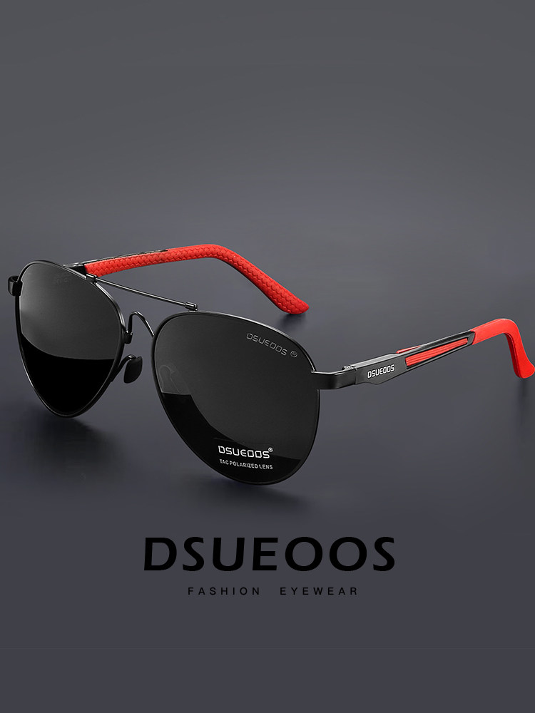 DSUEOOS Polarized Photochromic Sunglasses for Men - Aviator Driving & Fishing Day-Night Vision Eyewear - DSUEOOS