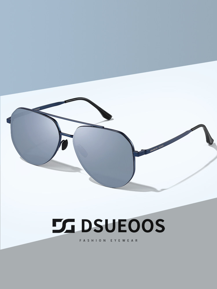 DSUEOOS Polarized Aviator Sunglasses for Men & Women - Nylon HD Lens Driving Glasses with UV400 Protection - DSUEOOS