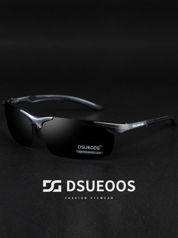 DSUEOOS Luxury Polarized Photochromic Sunglasses for Men - Al-Mg Aviator Driving & Fishing Eyewear - DSUEOOS