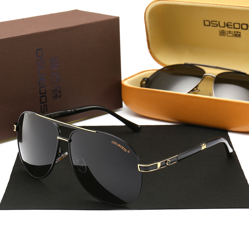 DSUEOOS Polarized Sunglasses for Men - Classic Oversized Driving Glasses for Fishing & Outdoor - UV400 Protection D8126 - DSUEOOS