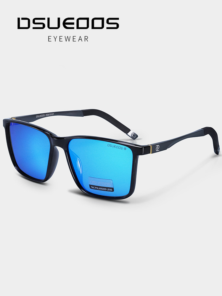 DSUEOOS Men's Polarized Photochromic Driving Sunglasses - Day & Night Vision, Anti-UV Aluminum Magnesium Frame - DSUEOOS