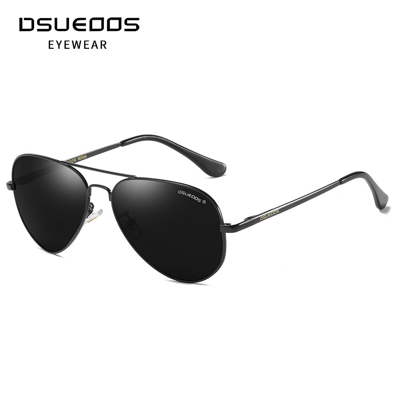 DSUEOOS Classic Aviator Glass Lens Sunglasses - Premium UV400 Driving Eyewear for Men & Women - DSUEOOS