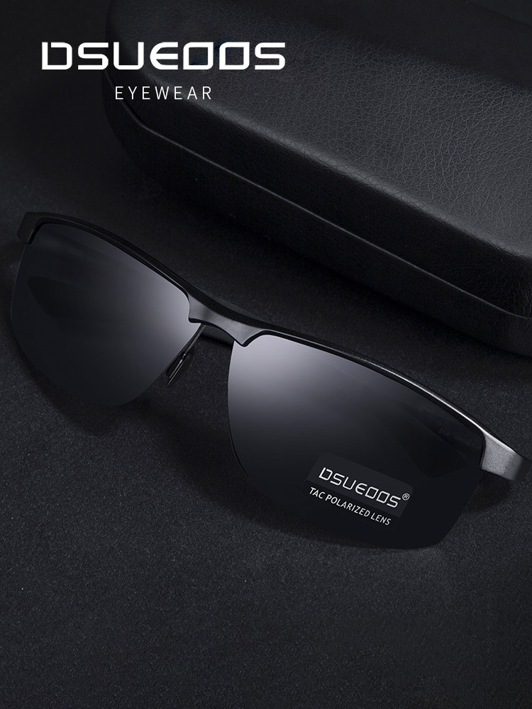 DSUEOOS Polarized Photochromic Sunglasses for Men - Day & Night Driving Aviators - UV400 Sport Eyewear for Fishing & Outdoor - DSUEOOS