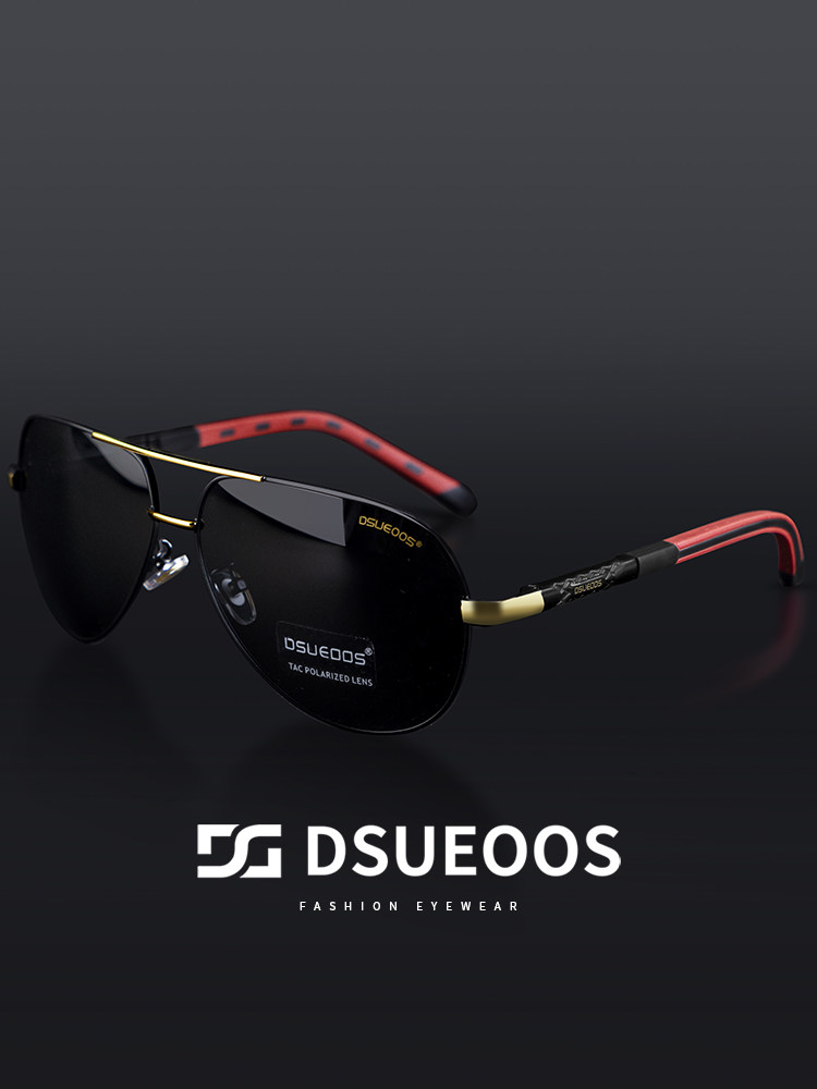 DSUEOOS Polarized Aviator Sunglasses for Men - HD Driving, Fishing & Outdoor Sports Anti-Glare Mirror Shades D9906 - DSUEOOS