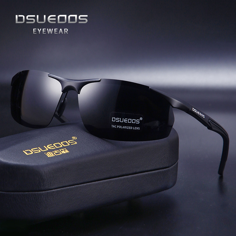 DSUEOOS Men's Polarized HD Driving Sunglasses - UV400 Protection & Day/Night Vision for Fishing, Cycling & Outdoor Comfort - DSUEOOS