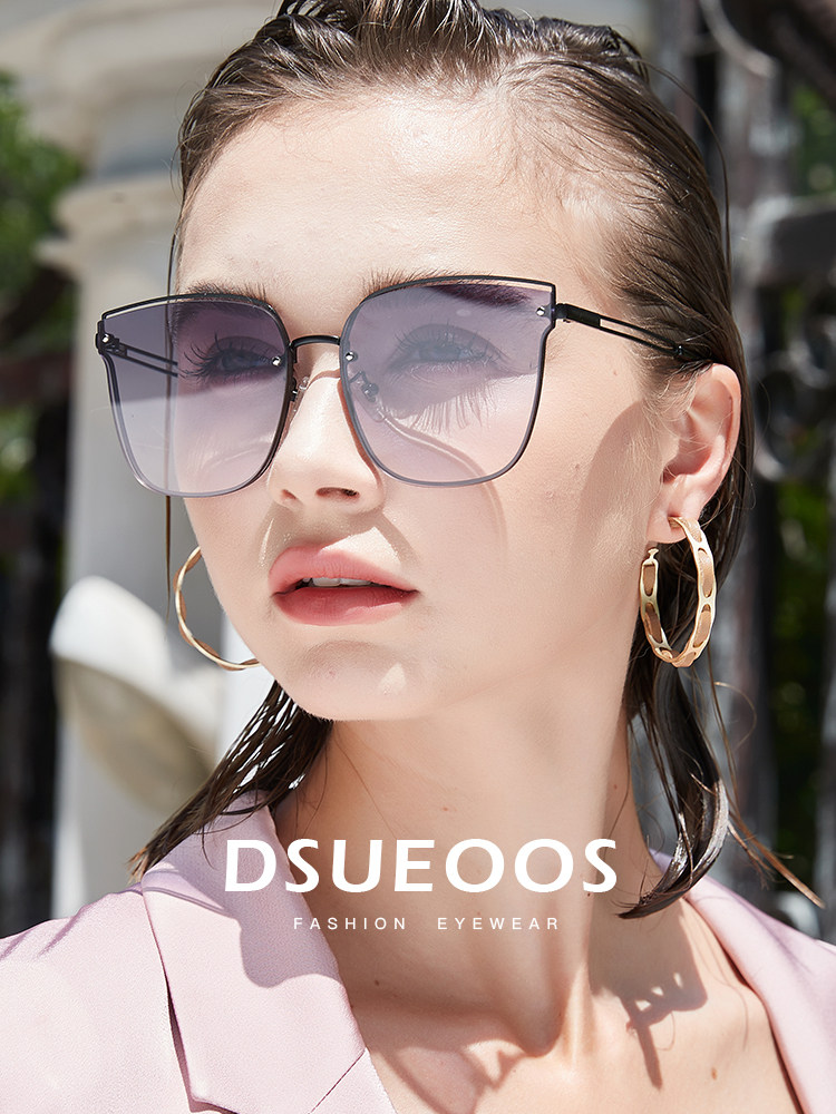 DSUEOOS Oversized Polygon Sunglasses for Women - Polarized UV400 Protection Fashion Eyewear for Driving & Travel - DSUEOOS