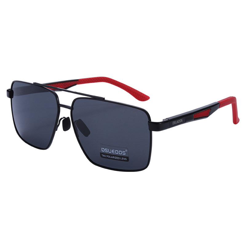 DSUEOOS Men's Polarized Square Sunglasses - HD Driving Night Vision Photochromic Eyewear - DSUEOOS