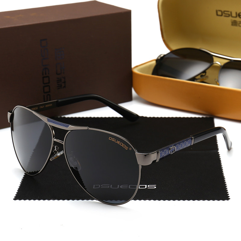 DSUEOOS Classic Aviator Polarized Sunglasses for Men & Women - UV400 Driving & Fishing Mirror Eyewear - DSUEOOS