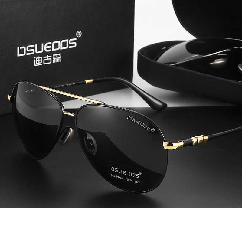 DSUEOOS Polarized Sunglasses for Men - HD Driving & Fishing Eyewear - Day/Night Vision Photochromic Oversized Shades - DSUEOOS