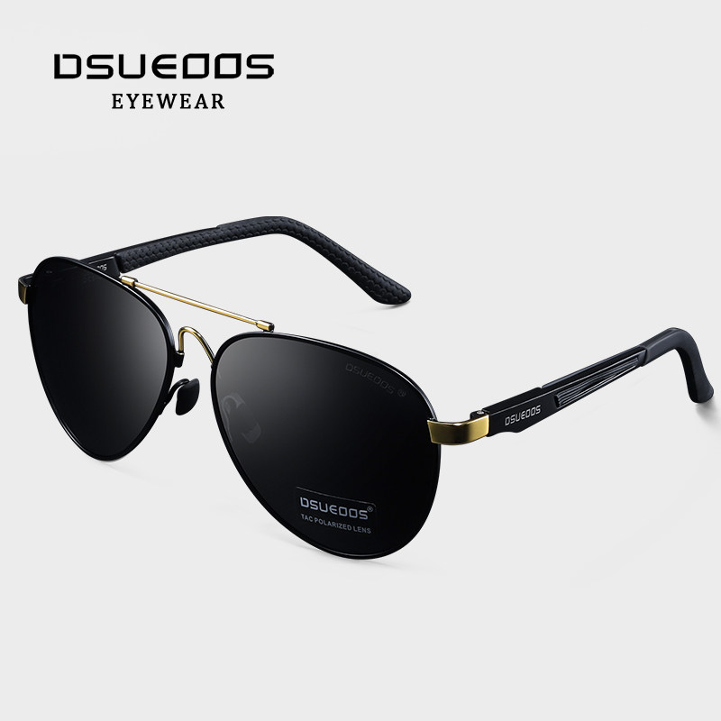 DSUEOOS Men's Polarized Aviator Sunglasses - HD Photochromic Day & Night Driving & Fishing Eyewear - UV400 Protection - DSUEOOS