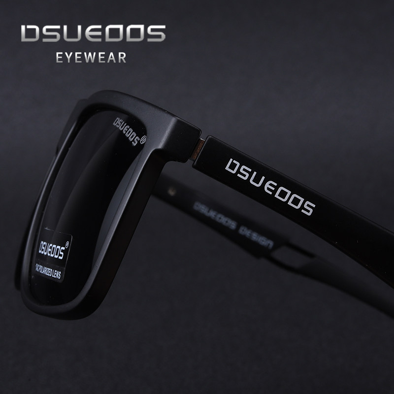 DSUEOOS Polarized Sunglasses for Men & Women - Retro Square Frame Driving & Fishing Eyewear - UVA/UVB Protection - DSUEOOS