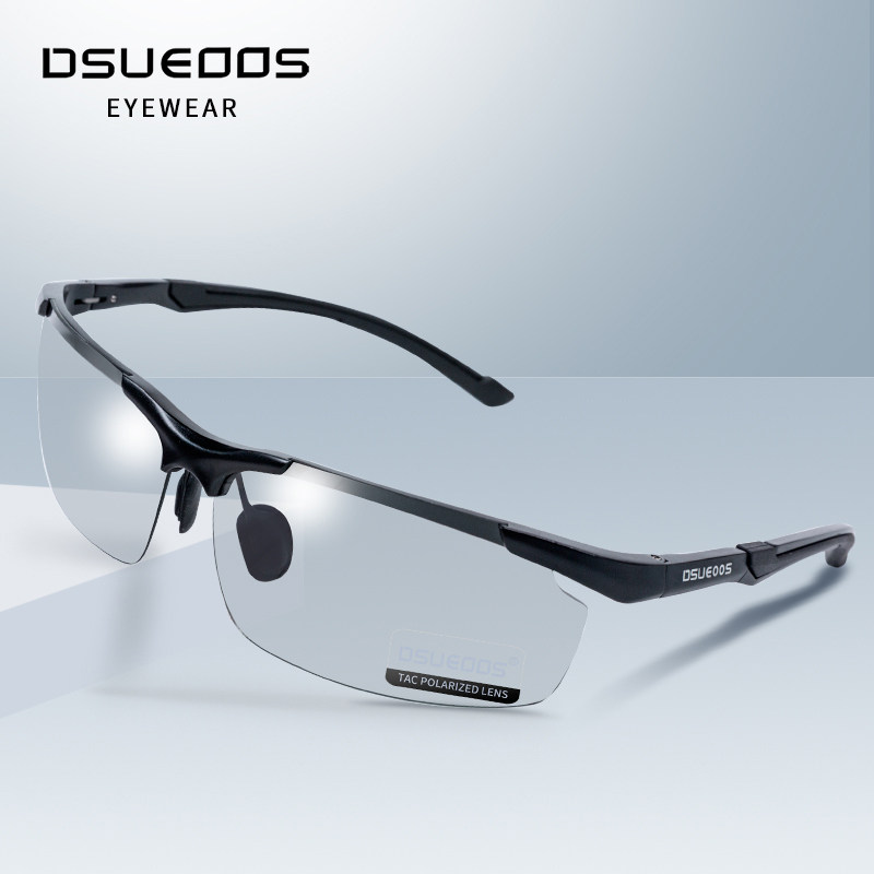 DSUEOOS Polarized Photochromic Sunglasses for Men - Day & Night Vision Driving Eyewear for Fishing & Outdoors - DSUEOOS
