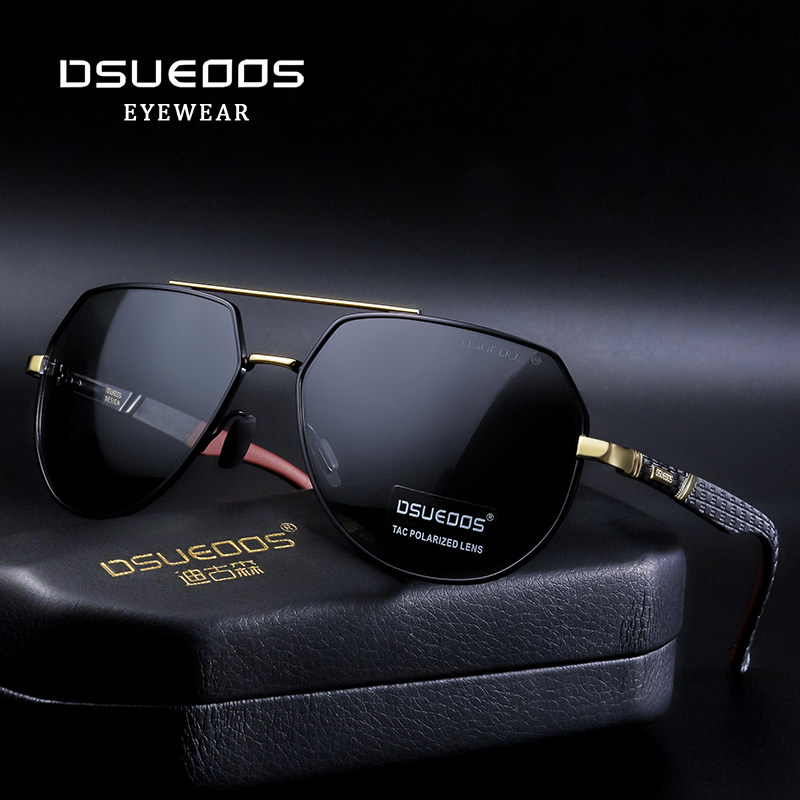 DSUEOOS Polarized Aviator Sunglasses for Men & Women - Photochromic Day-Night Vision Driving Glasses - DSUEOOS