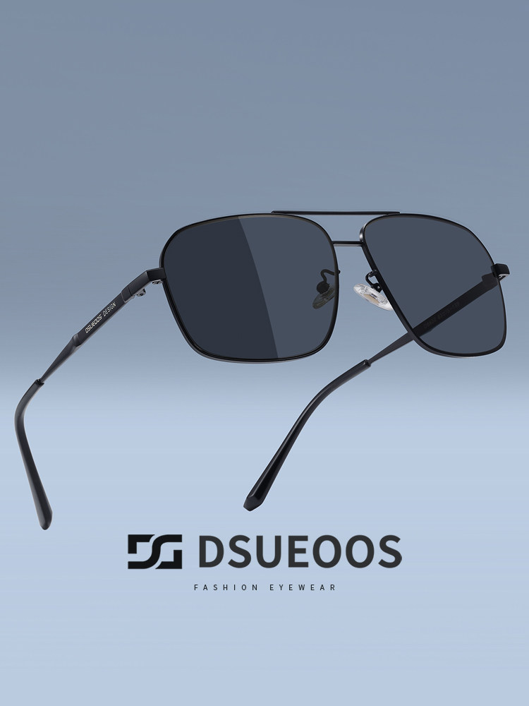 DSUEOOS Luxury Polarized Sunglasses for Men - Square Nylon Lens Driving Glasses UV400 Protection X-8822 - DSUEOOS