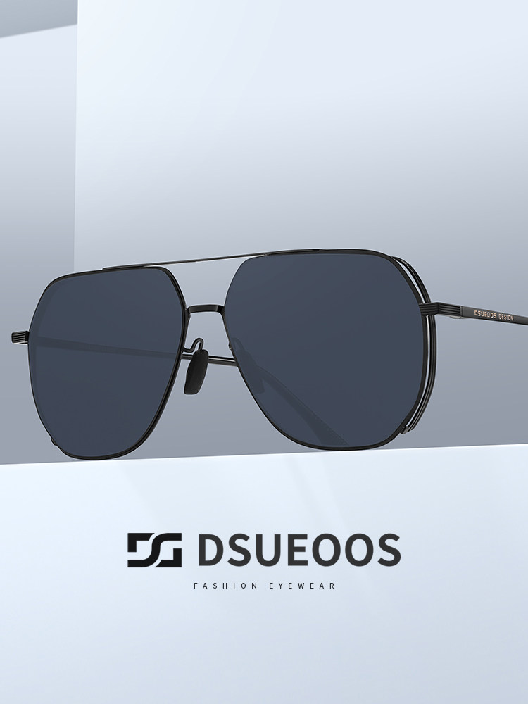 DSUEOOS Classic Aviator Sunglasses - HD Nylon Polarized Driving Glasses for Men and Women - UV400 Anti-Glare Titanium Frame - DSUEOOS