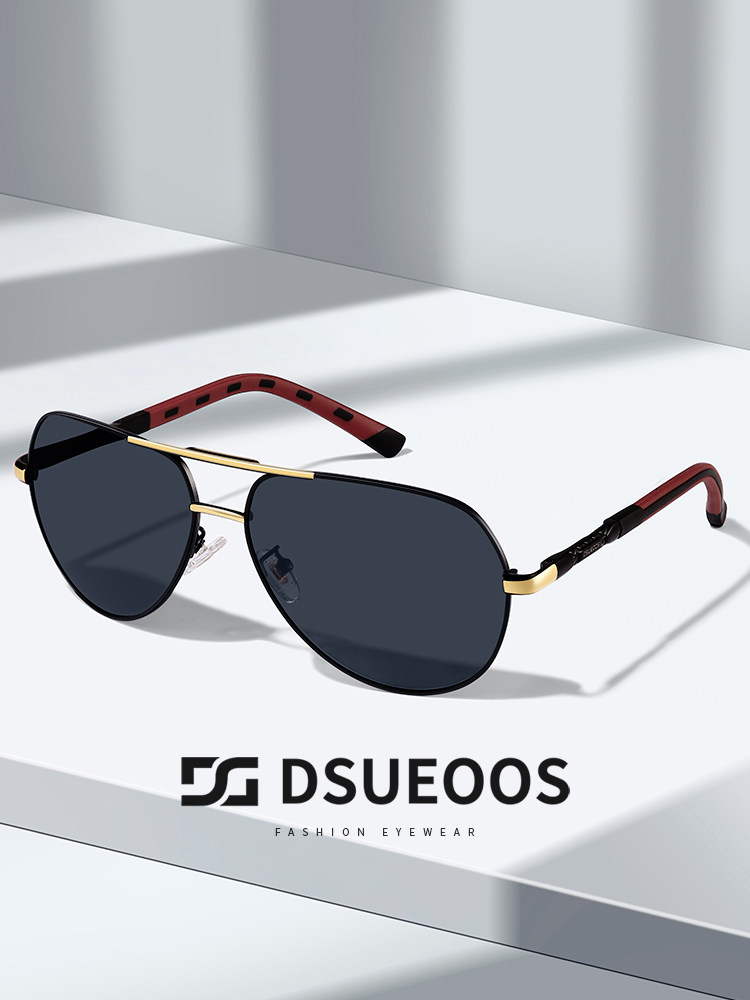 DSUEOOS Men's Polarized Aviator Sunglasses - Stylish UV Protection Driving Shades for Men - DSUEOOS