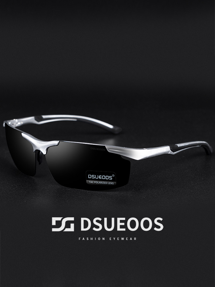 DSUEOOS Luxury Polarized Photochromic Sunglasses for Men - Al-Mg Aviator Driving & Fishing Eyewear - DSUEOOS
