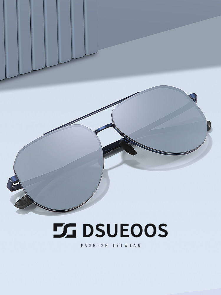 DSUEOOS Polarized Aviator Sunglasses for Men & Women - Nylon HD Lens Driving Glasses with UV400 Protection - DSUEOOS