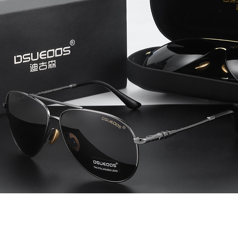 DSUEOOS Polarized Sunglasses for Men - HD Driving & Fishing Eyewear - Day/Night Vision Photochromic Oversized Shades - DSUEOOS