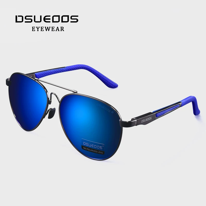 DSUEOOS Men's Polarized Aviator Sunglasses - HD Photochromic Day & Night Driving & Fishing Eyewear - UV400 Protection - DSUEOOS