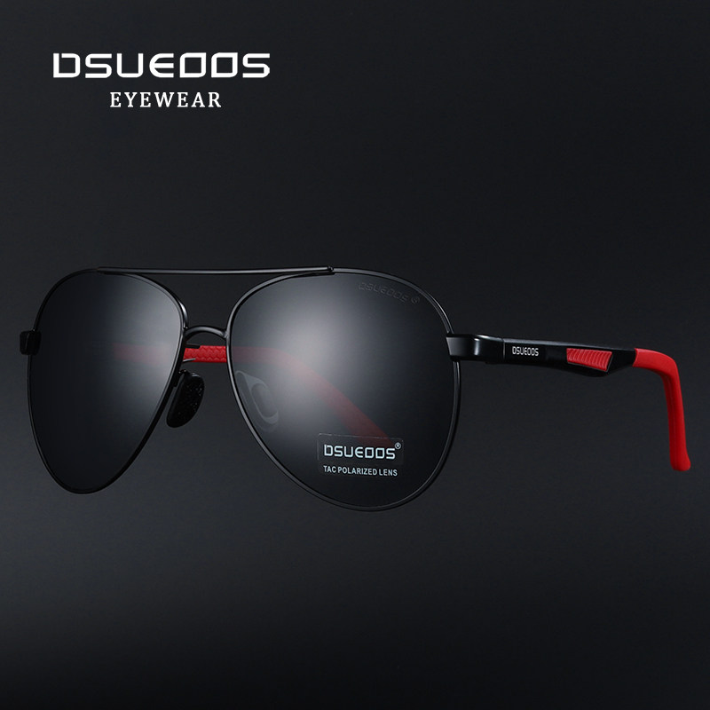 DSUEOOS Men's Polarized Aviator Sunglasses - Photochromic Day & Night Driving Glasses for Fishing & Outdoors - DSUEOOS