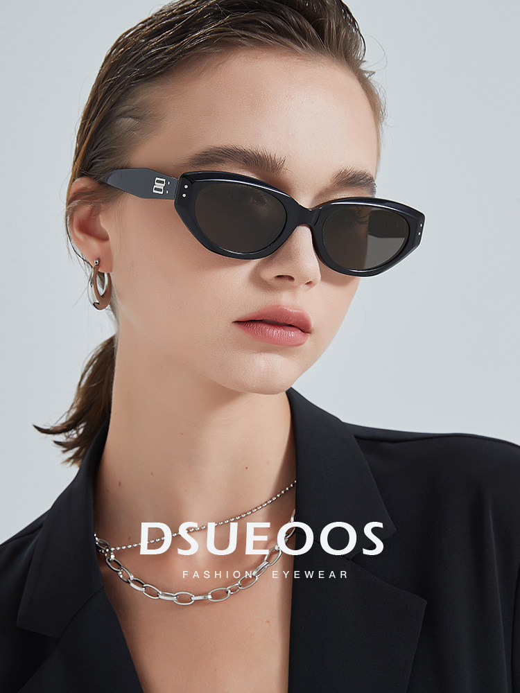 DSUEOOS Luxury Cat-Eye Sunglasses for Women - Retro GM Style UV400 Protection Sunblock Eyewear - DSUEOOS