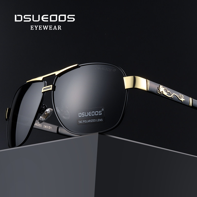 DSUEOOS Polarized Photochromic Sunglasses for Men - Day & Night Vision Driving Glasses - UV400 Protection Fishing Eyewear - DSUEOOS